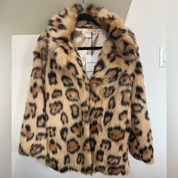 Glamorous Cheetah / Leopard Faux Fur Coat - NWT! - Picture 5 of 8